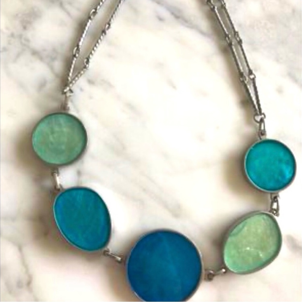 Elegant Blue and Green Necklace
